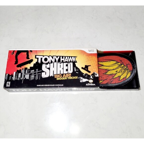 Wii Tony Hawk Shred Skateboard Bundle Game Dongle Wireless Board Controller NEW - Picture 12 of 12